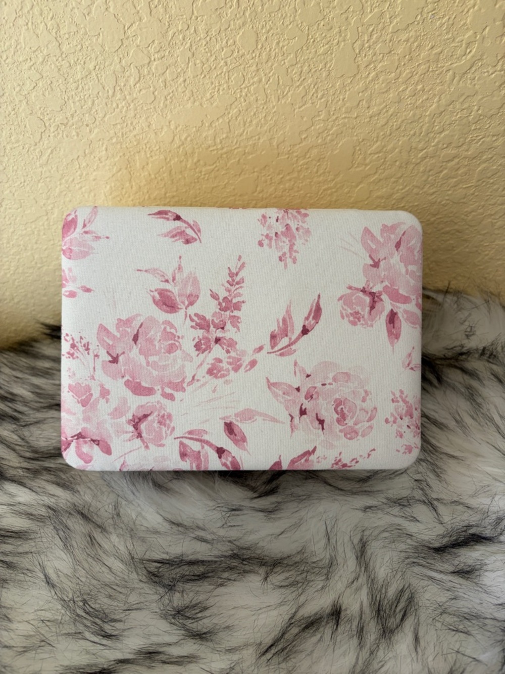 Floral Pink and White Decorative Jewelry Box - Picture 1 of 8
